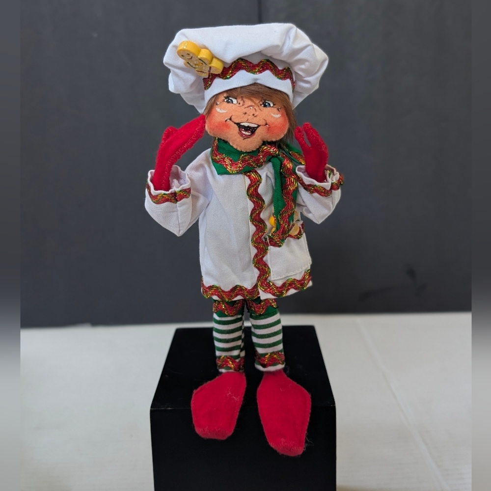 Annalee Doll with Green Outfit and White Trim